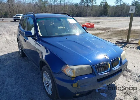 2006 BMW X3 3.0I from USA, damaged, VIN WBXPA93476WG81056